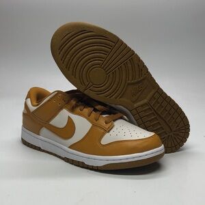 Women’s Nike Dunk Low Gold/White DN1431-001 NWOB